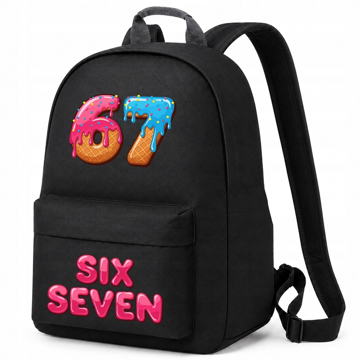 SCHOOL BACKPACK SATCHEL BLACK WASHING MACHINE FOR SCHOOL 1-3 CLASS SIX SEVEN ICE CREAM