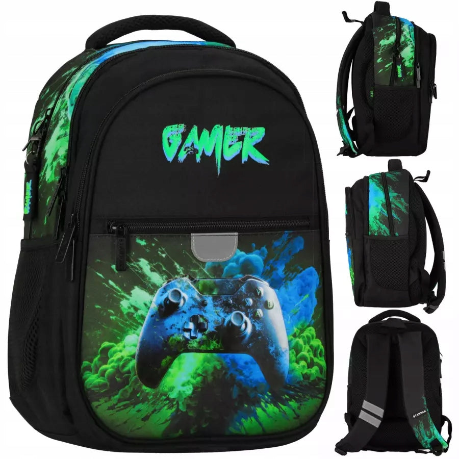 SCHOOL BACKPACK SATCHEL CLASS 1 3 FOR BOY PLAYER PAD