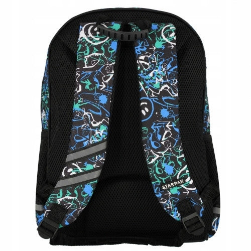 SCHOOL BACKPACK SATCHEL CLASS 1 3 SMILEY EMOTICONS Brand Starpak