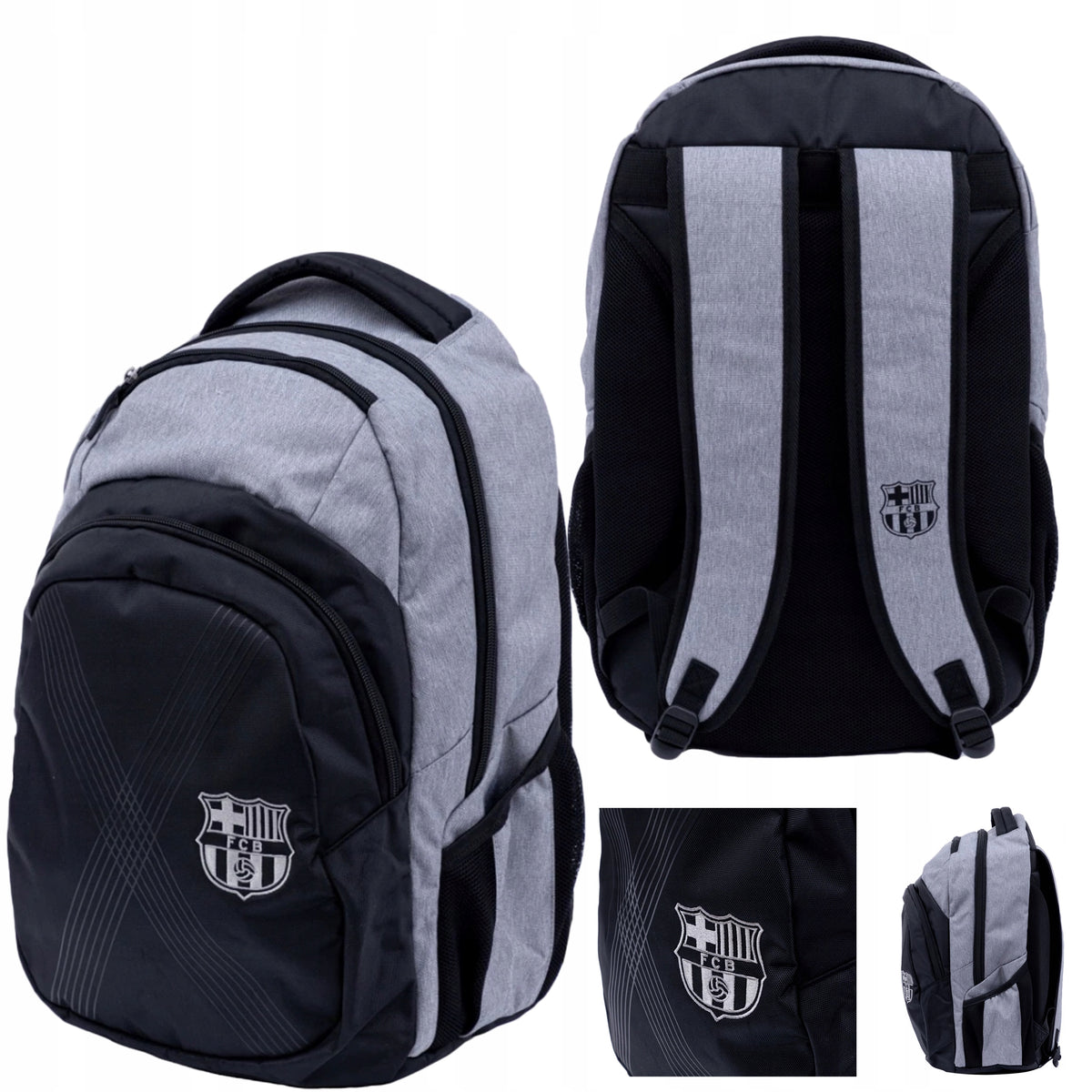 SCHOOL BACKPACK SATCHEL FC BARCELONA FOOTBALL REFLECTIVE ERGONOMIC