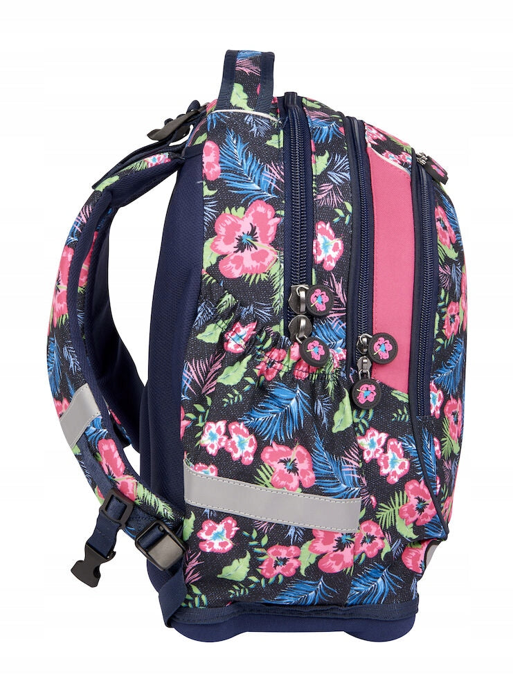SCHOOL BACKPACK SATCHEL FLOWERS FOR GIRLS + FREEBIE NOTEBOOK Brand MyBaq