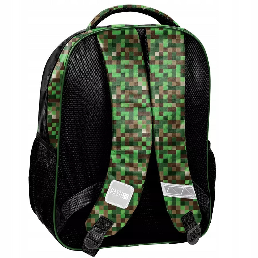 SCHOOL BACKPACK SATCHEL FOR BOY CLASS 1 3 PIXEL PIXELS GAME FOR PLAYER Manufacturer code PP25PX-260