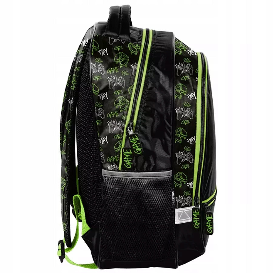 SCHOOL BACKPACK SATCHEL FOR BOY FOR PLAYER PLAY GAME PAD PIXELS Manufacturer code PP25GC-260