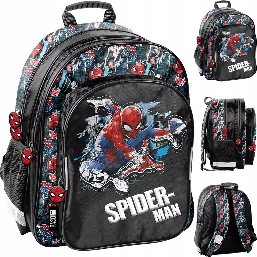 SCHOOL BACKPACK SATCHEL FOR BOYS CLASS 1 3 SPIDERMAN
