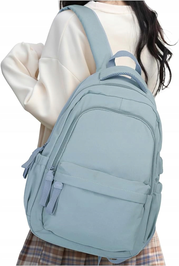 SCHOOL BACKPACK SATCHEL FOR CHILDREN TO SCHOOL A4 THREE-CHAMBER BLUE