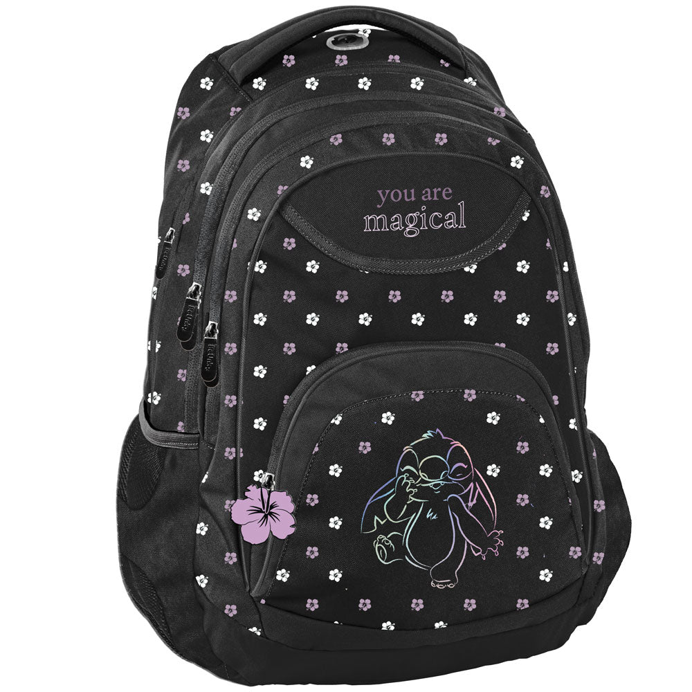 SCHOOL BACKPACK SATCHEL FOR GIRLS BLACK STICH STITCH AND LILO EAN (GTIN) 5903162126623