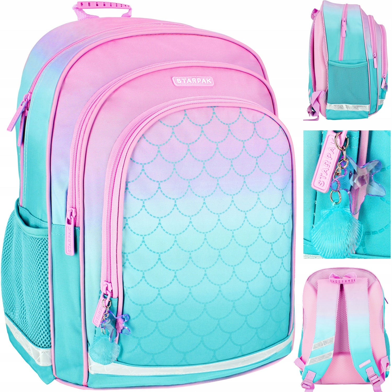 SCHOOL BACKPACK SATCHEL FOR GIRLS CLASS 1 3 OMBRE