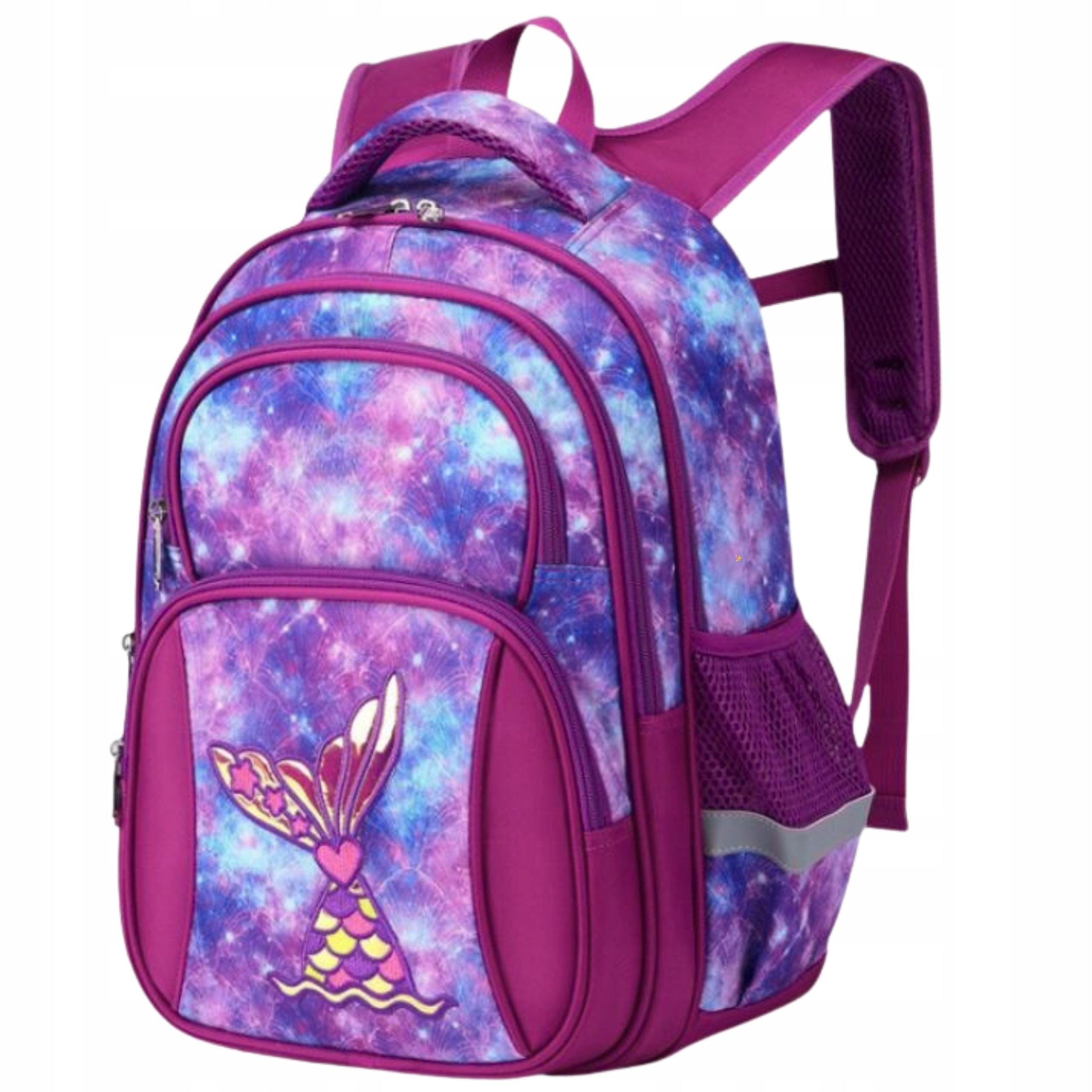 SCHOOL BACKPACK SATCHEL FOR GIRLS MERMAID TAIL A4 LIGHT TO CLASS 1-3 Brand Imiti