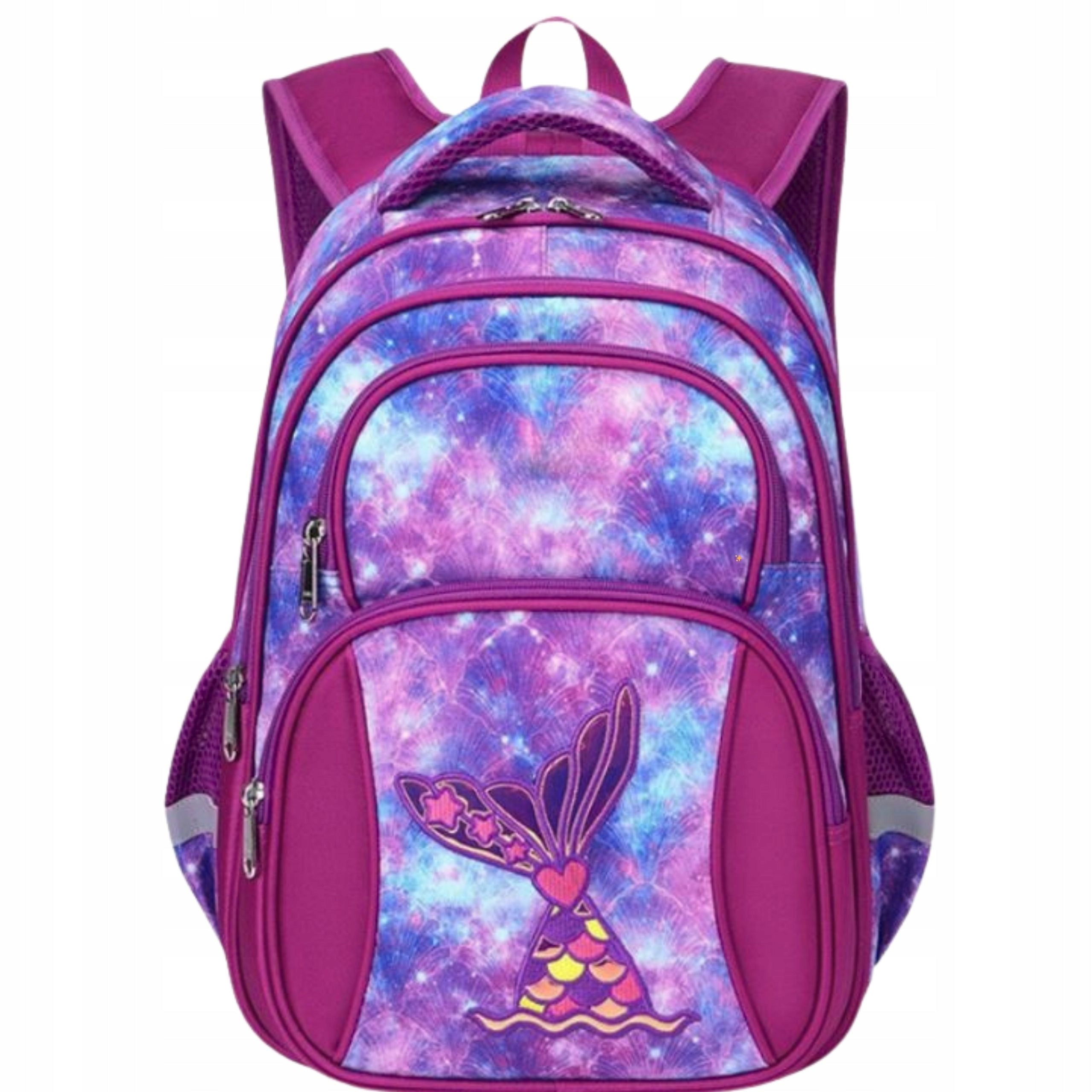 SCHOOL BACKPACK SATCHEL FOR GIRLS MERMAID TAIL A4 LIGHT TO CLASS 1-3 Manufacturer code 1176392985