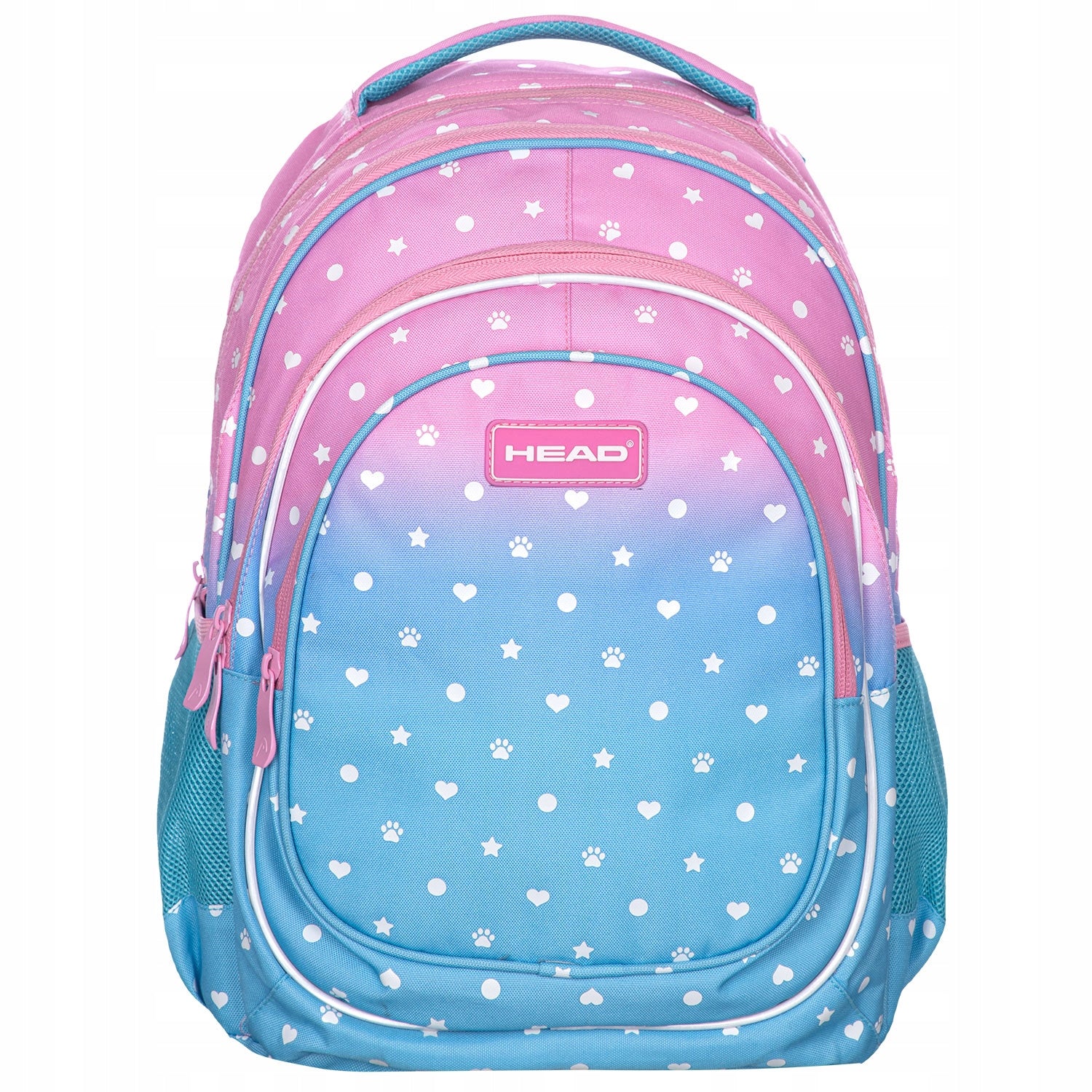 SCHOOL BACKPACK SATCHEL FOR GIRLS OMBRE blue, pink 20 l Manufacturer code 502022107