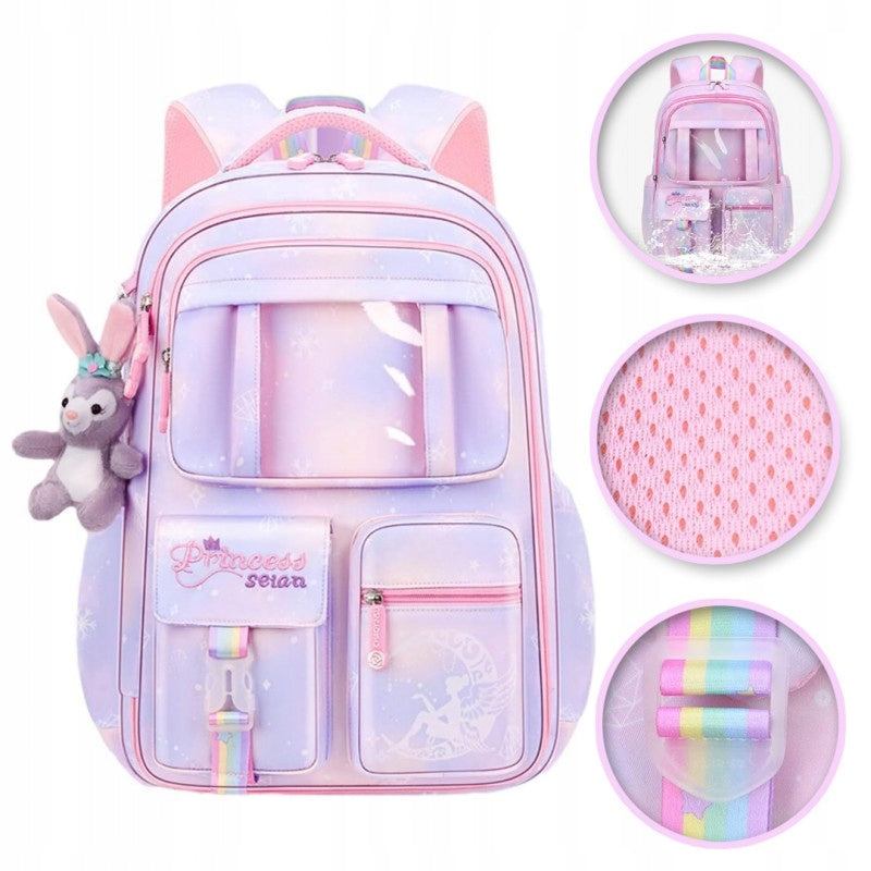 SCHOOL BACKPACK SATCHEL FOR GIRLS ROOMY MULTI-CHAMBER CLASS 1-6 EAN (GTIN) 5903678579630