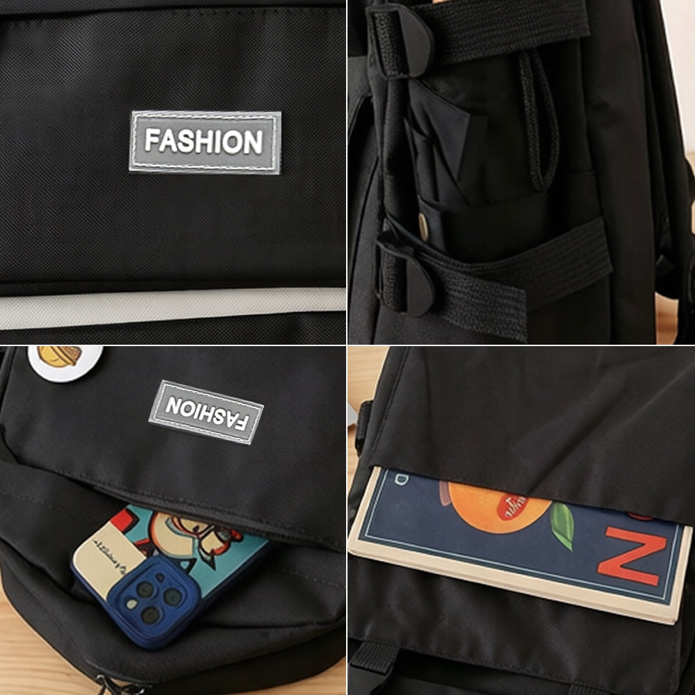SCHOOL BACKPACK SATCHEL FOR GIRLS TEENAGERS+ PENCIL CASE+ BAG 4in1 Brand no brand