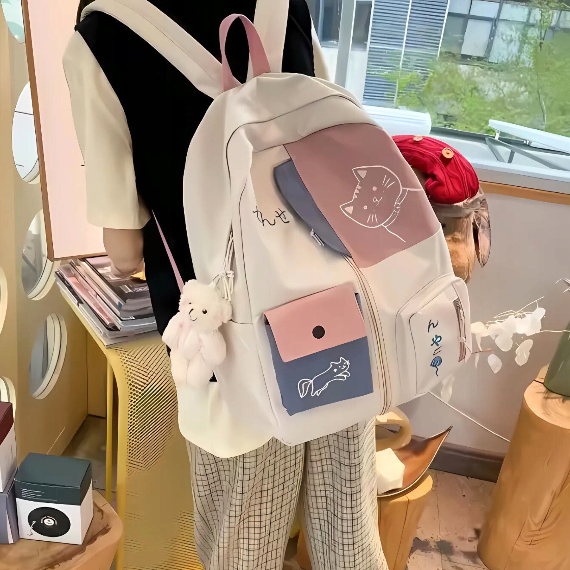 SCHOOL BACKPACK SATCHEL KAWAII YOUTH ROOMY LARGE FOR SCHOOL CLASS 4-6 Brand no brand