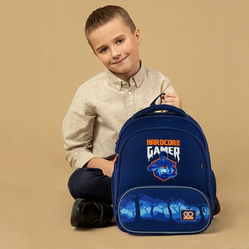 SCHOOL BACKPACK SATCHEL MULTI-CHAMBER FOR BOYS BLUE GoPack EAN (GTIN) 4063276114037