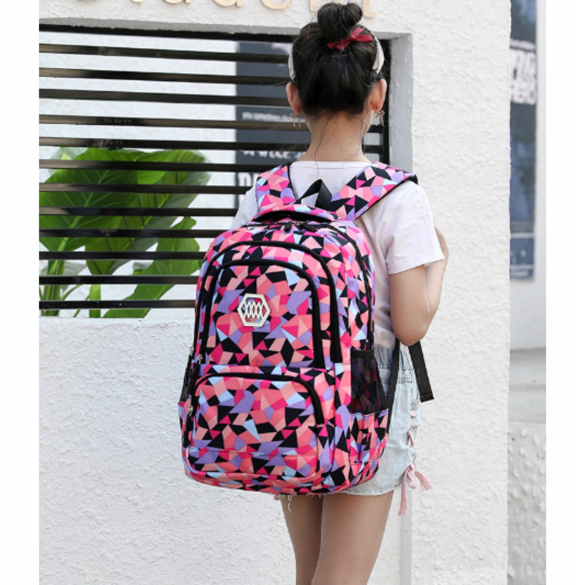 SCHOOL BACKPACK SATCHEL ON WHEELS FRAME FOR GIRLS ROOMY class 1-3 Manufacturer code DG-PL-ROZ-K4