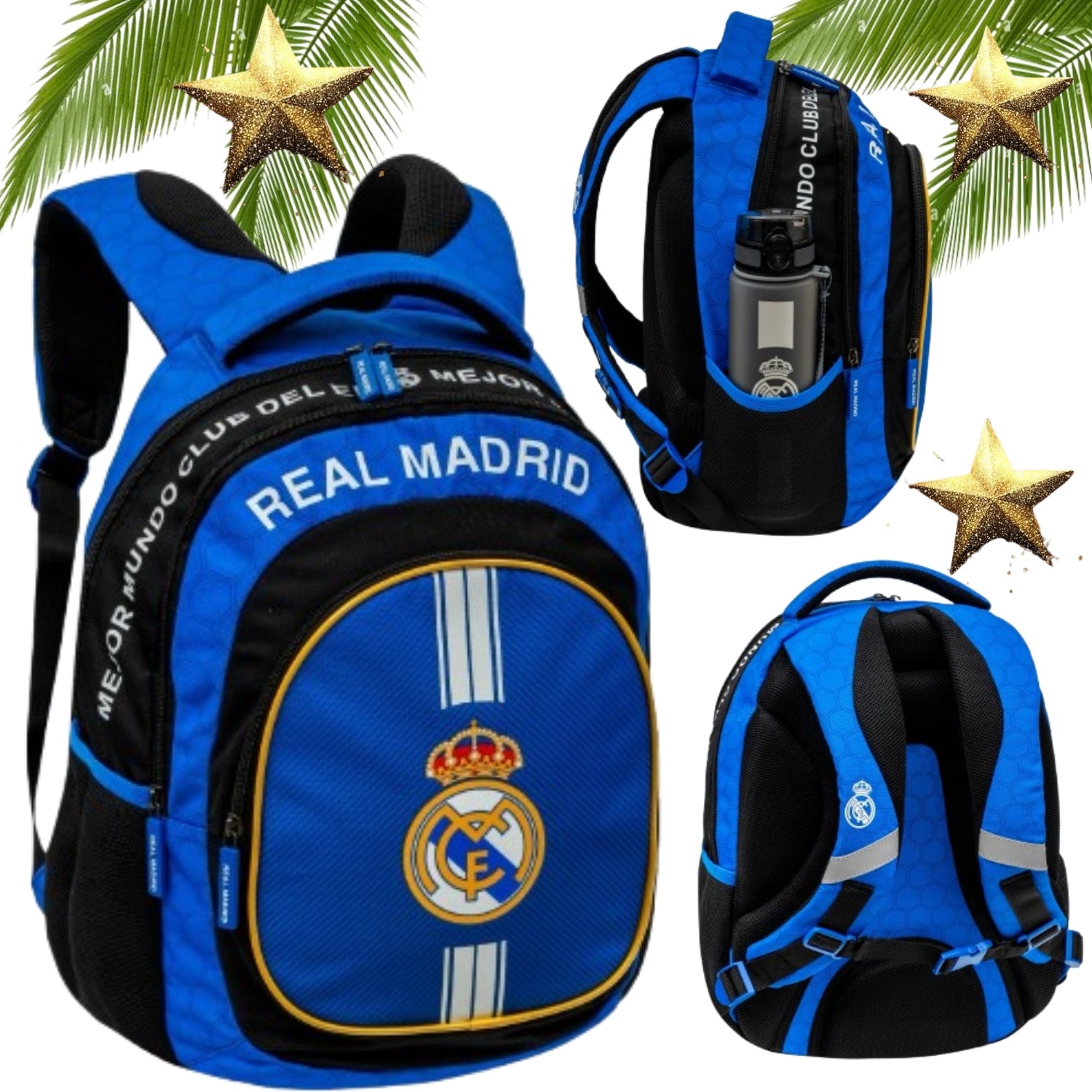 SCHOOL BACKPACK SATCHEL REAL MADRID FOR CHILD LARGE NEW