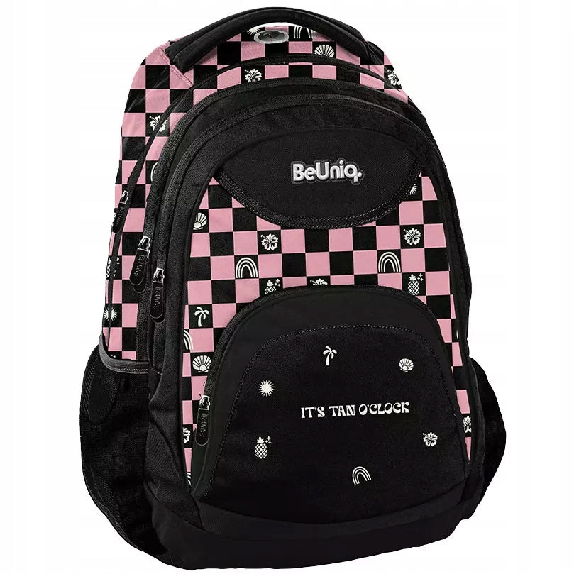 SCHOOL BACKPACK SATCHEL YOUTH CHESSBOARD TRELLIS FOR GIRLS Manufacturer code BU26SU-2708