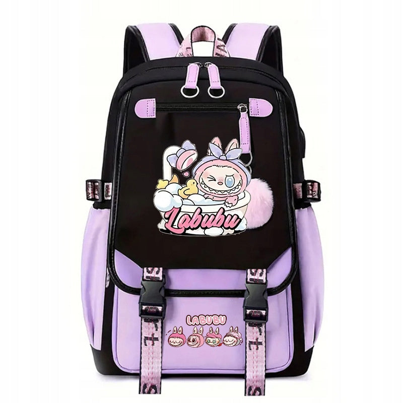 SCHOOL BACKPACK SATCHEL labubu PATTERNS A4 LARGE COLORS PATTERNS STYLE Packaging status original