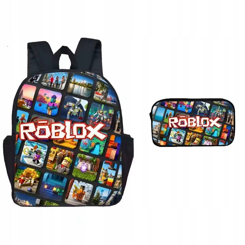 SCHOOL BACKPACK SET OF 2 PARTS POUCH PENCIL CASE FOR CHILDREN
