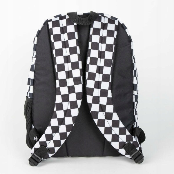 SCHOOL BACKPACK SINGLE COMPARTMENT SPACIOUS LARGE Marvel chessboard 42x32x12cm Type single compartment