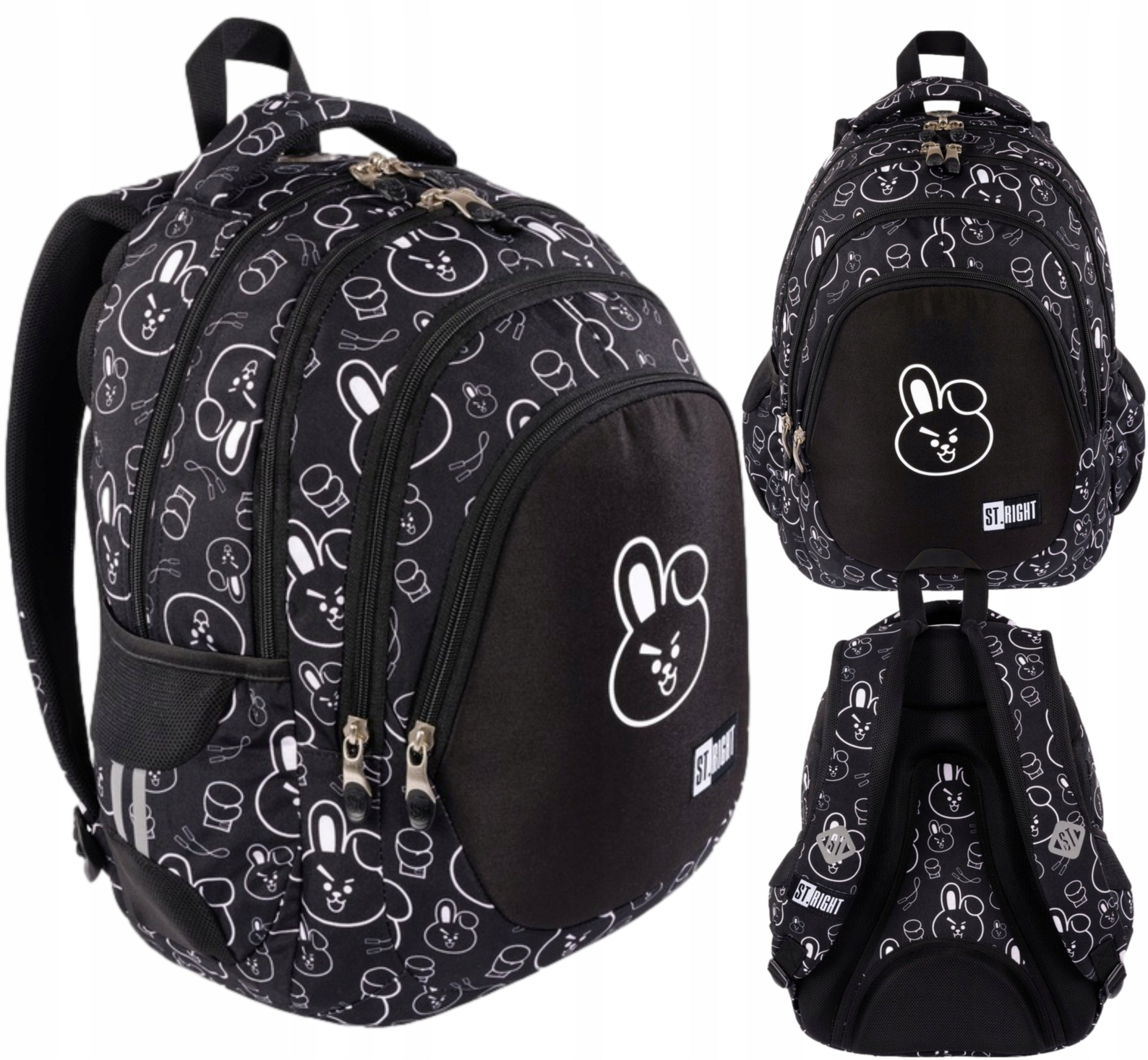 SCHOOL BACKPACK St.Right CLEVER BUNNY