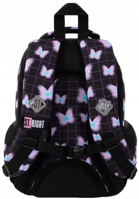 SCHOOL BACKPACK St.Right for girls Pastel Butterfly 1-3 Packaging status original