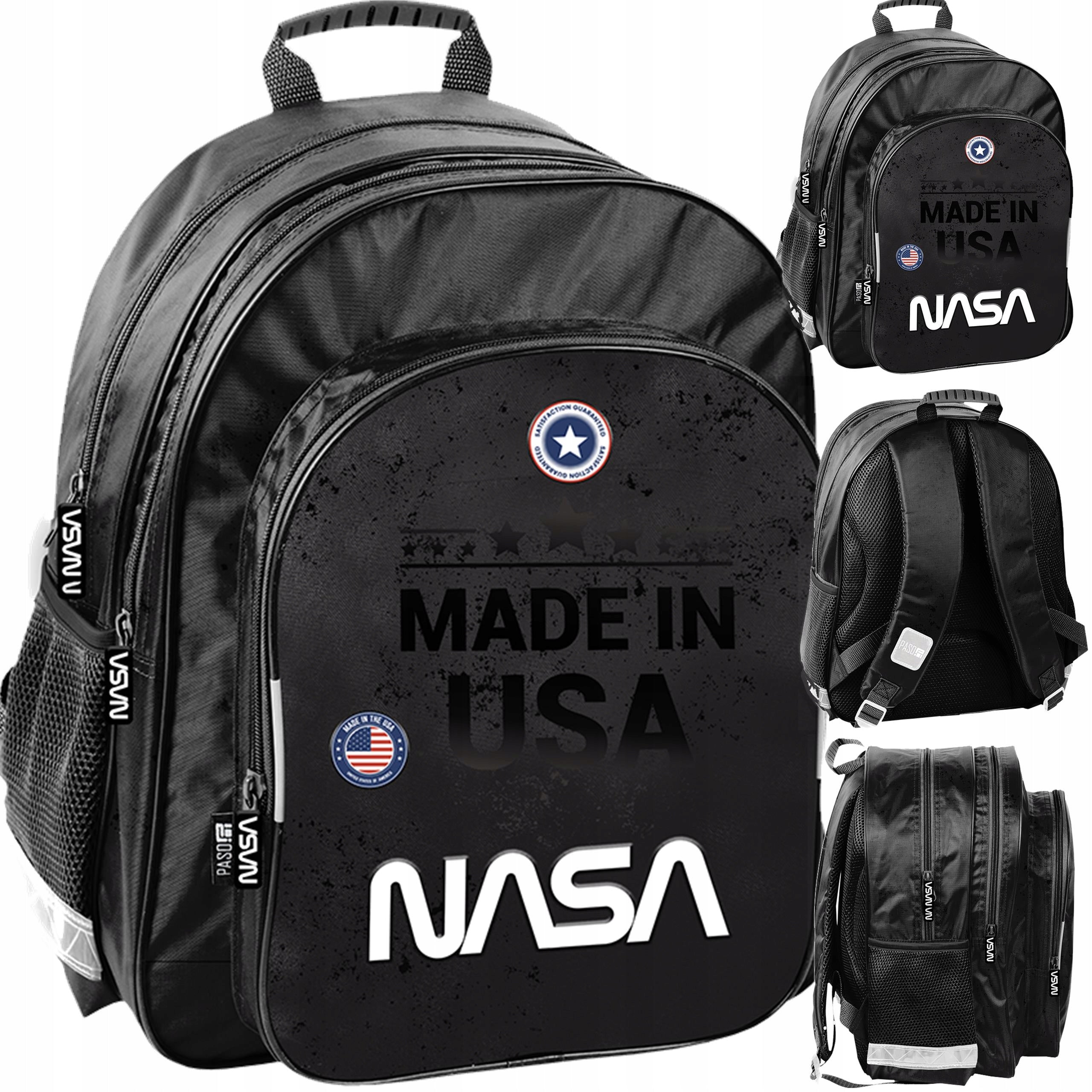 SCHOOL BACKPACK USA FOR BOYS BLACK SPACE