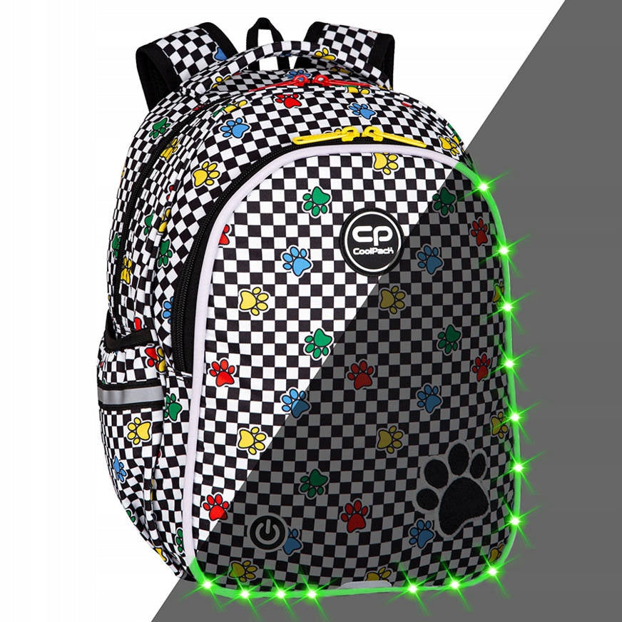 SCHOOL BACKPACK WITH LED STRIP COOLPACK JIMMY CATCH ME Brand CoolPack