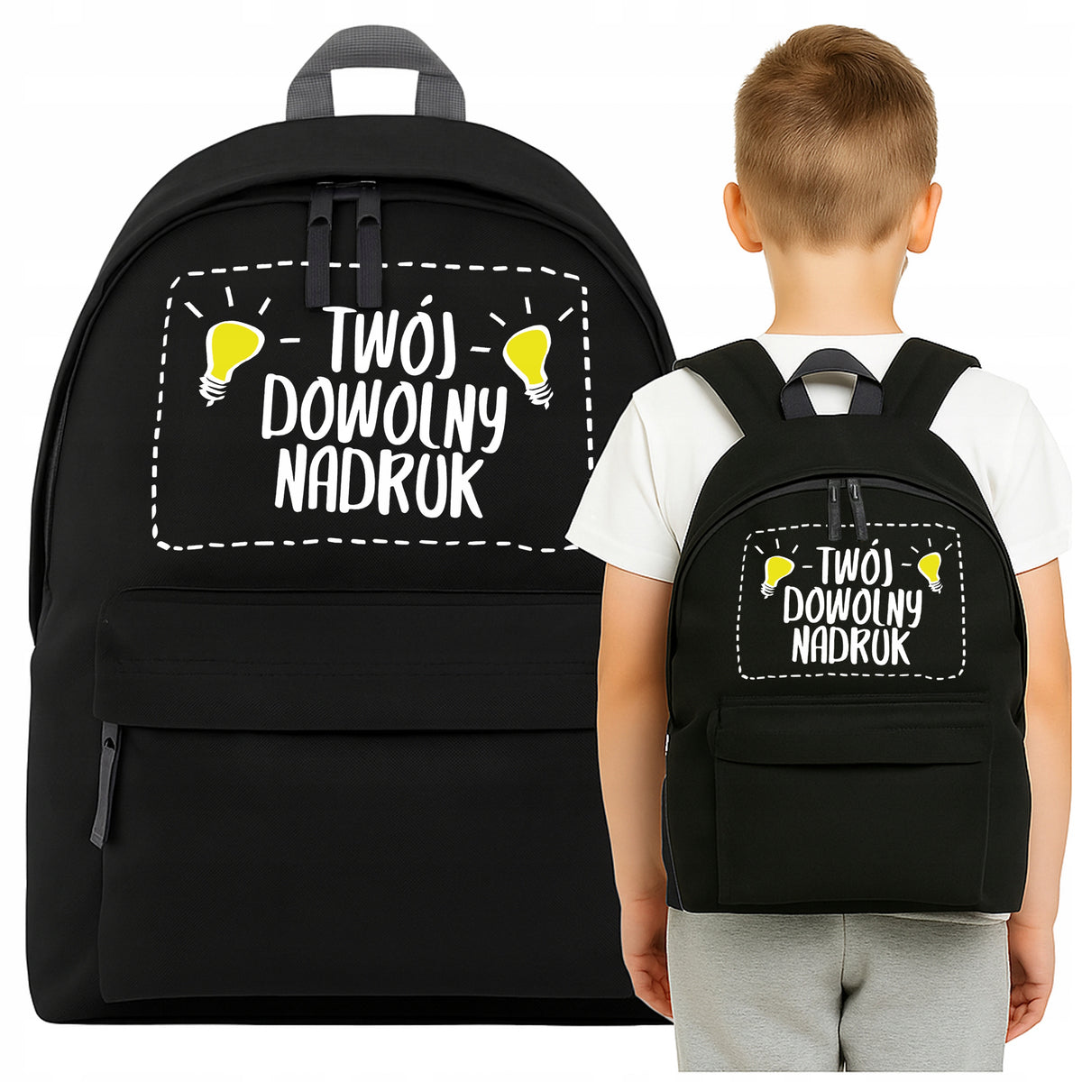 SCHOOL BACKPACK WITH PRINT SPORTS CITY CREATOR ANY PRINT