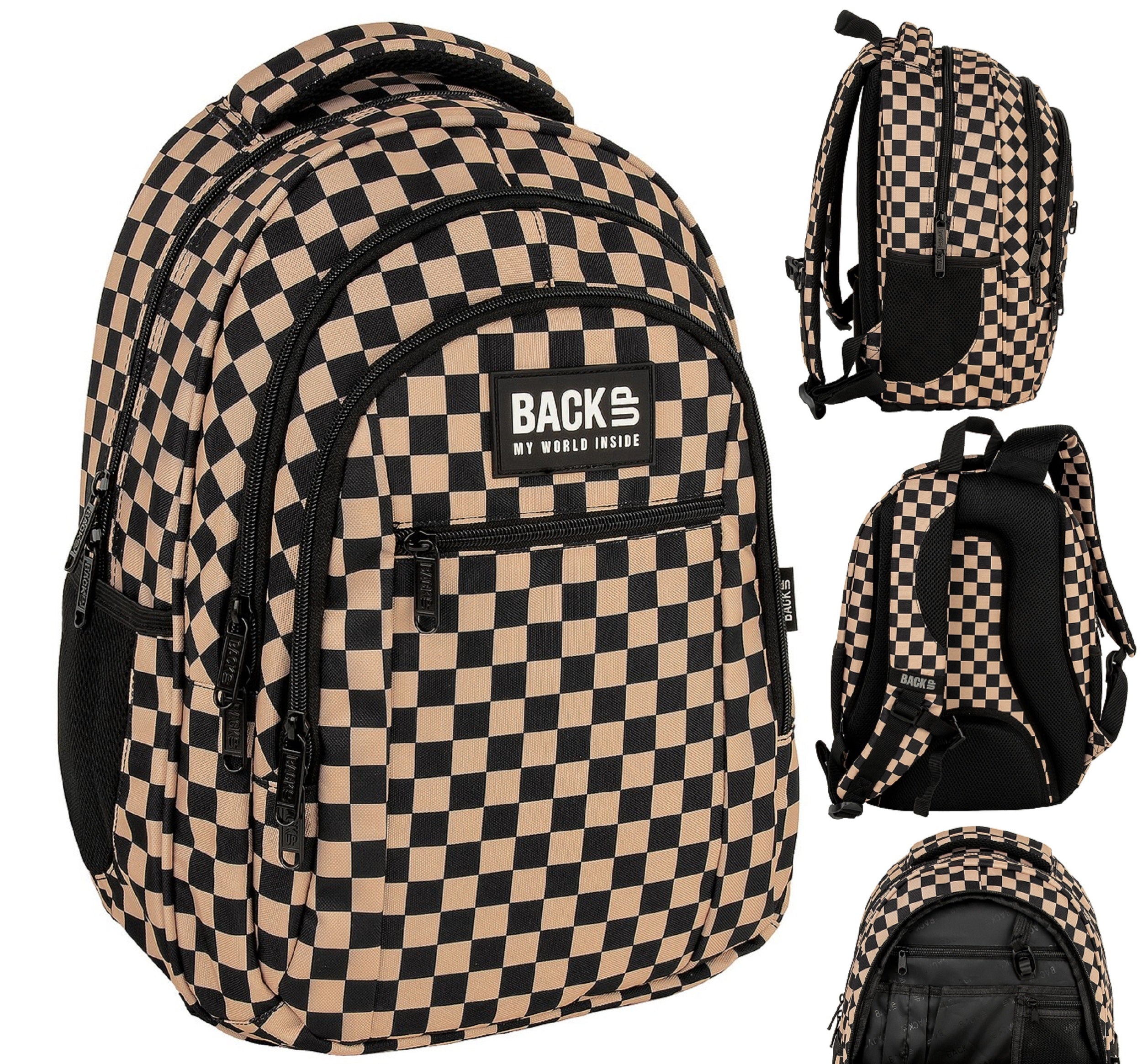 SCHOOL BACKPACK YOUTH BACKUP 26L CHESSBOARD BEIGE O24