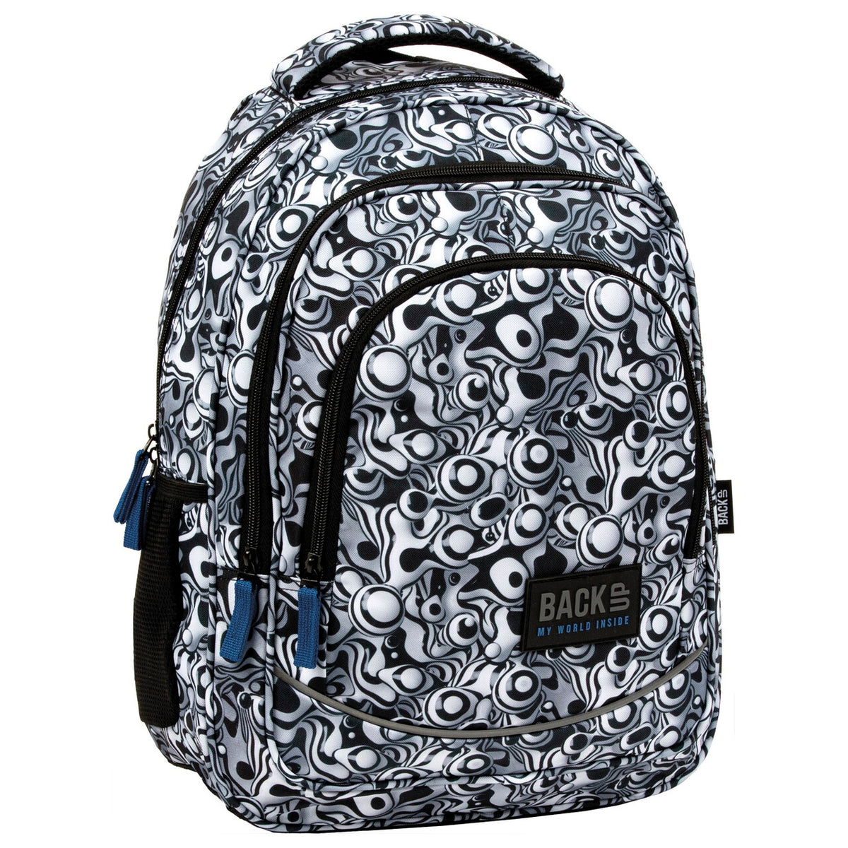 SCHOOL BACKPACK YOUTH BACKUP BLACK AND WHITE BOT Back Up Manufacturer code PLB5X47