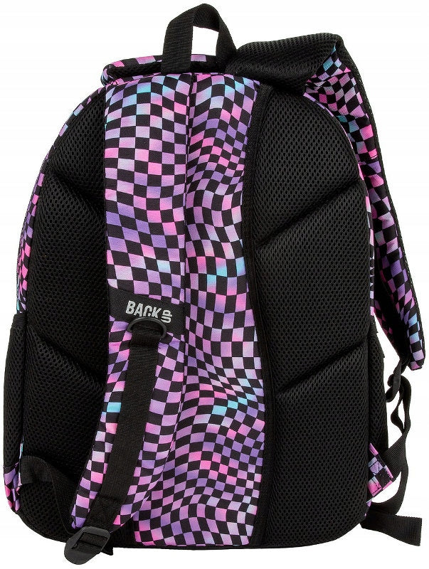 SCHOOL BACKPACK YOUTH BACKUP CHESSBOARD COLORFUL GRILLE W20 Packaging status original