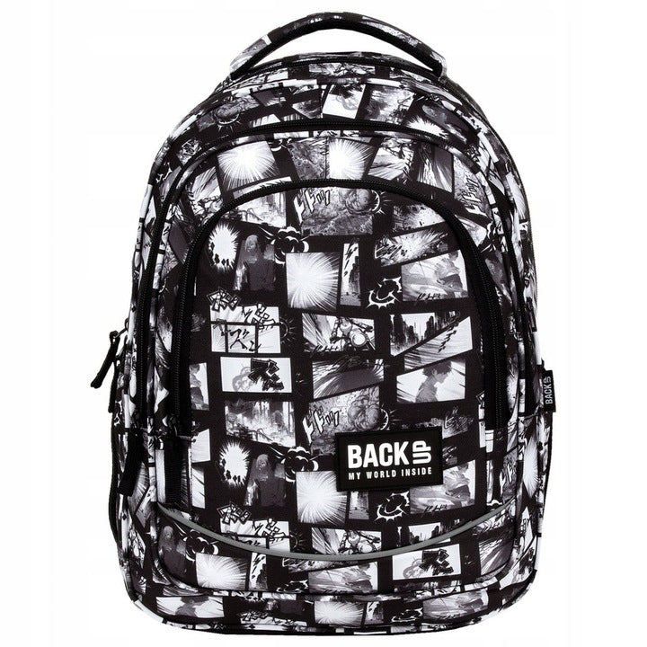 SCHOOL BACKPACK YOUTH BACKUP MANGA ANIME COMIC DERFORM X41 Additional features reflective elements laptop or tablet pocket drink pocket adjustable strap hard bottom padded back
