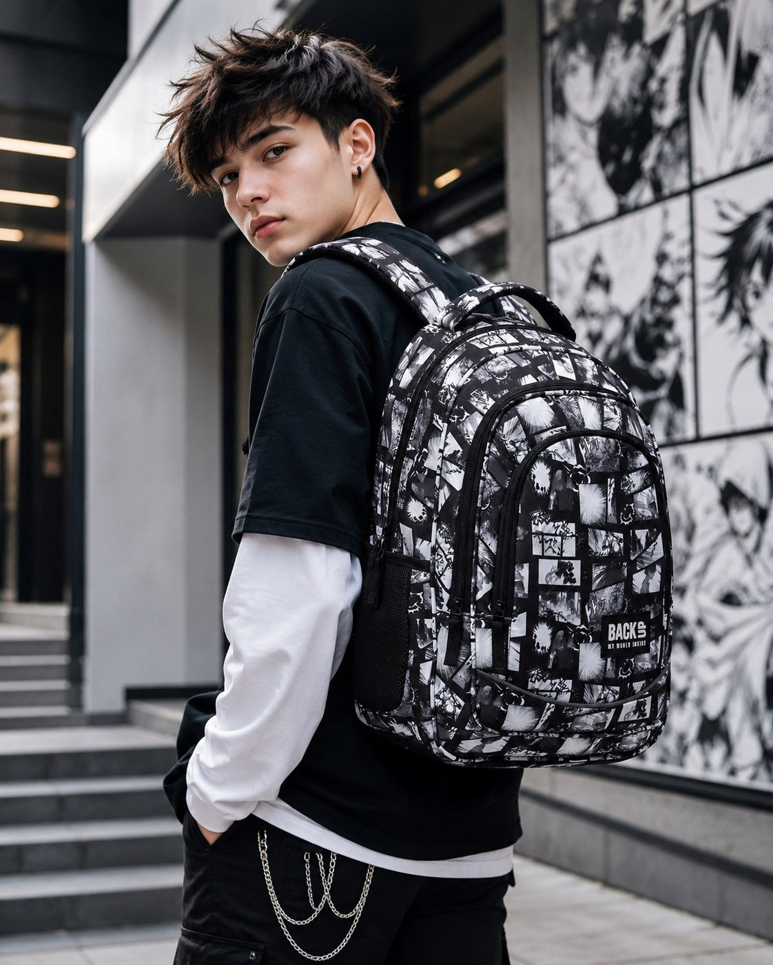 SCHOOL BACKPACK YOUTH BACKUP MANGA ANIME COMIC DERFORM X41 Manufacturer code PLB6X41