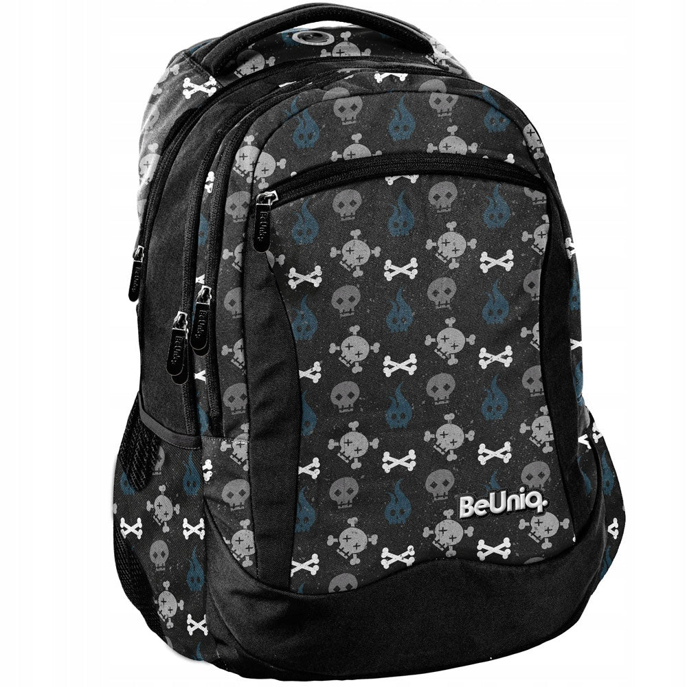 SCHOOL BACKPACK YOUTH BLACK SKULL EAN (GTIN) 5903162108902
