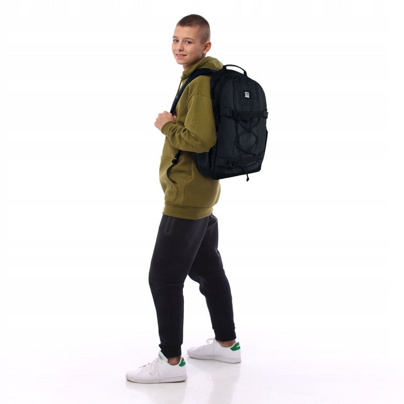 SCHOOL BACKPACK YOUTH BLACK WITH DRAWSTRING GoPack EAN (GTIN) 4063276198778