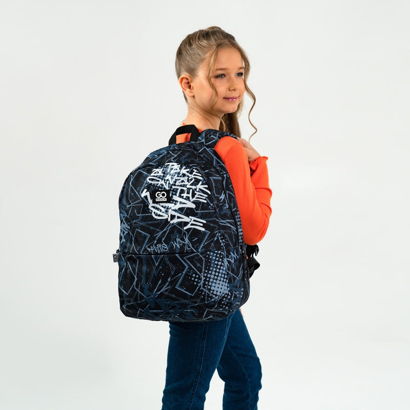 SCHOOL BACKPACK YOUTH BLUE GRAFFITI GoPack EAN (GTIN) 4063276198631