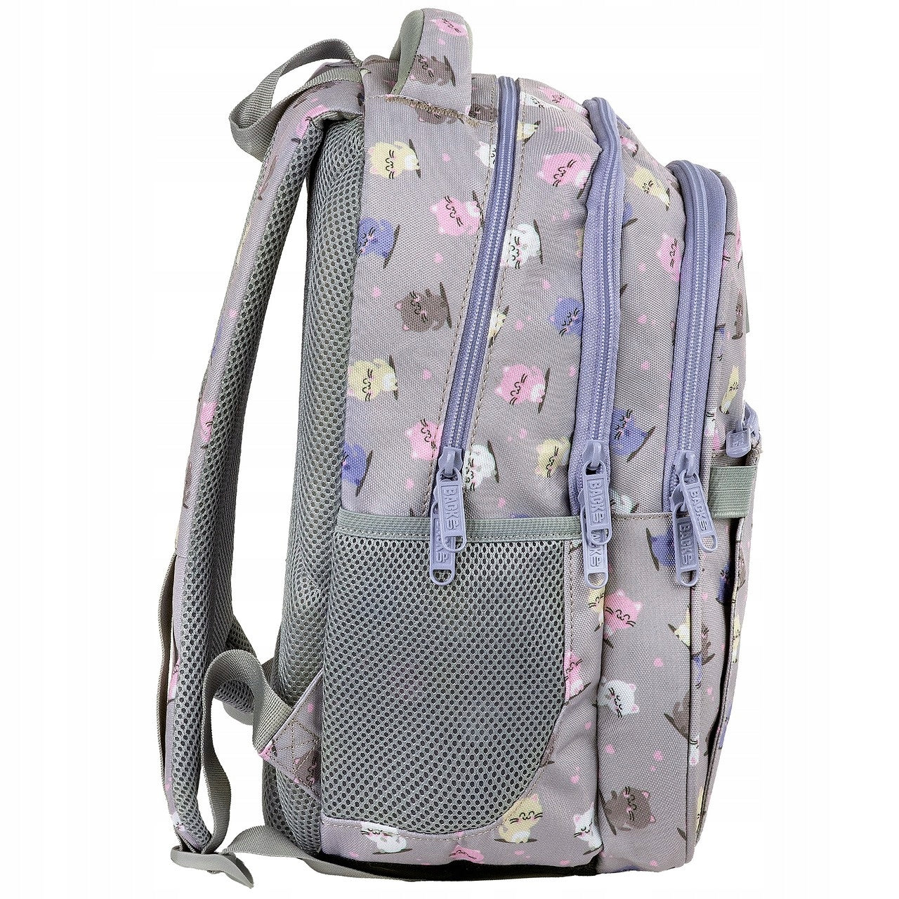 SCHOOL BACKPACK YOUTH CATS KAWAII CLASS 1-3 3 CHAMBERS BACK UP Manufacturer code PLB8P02