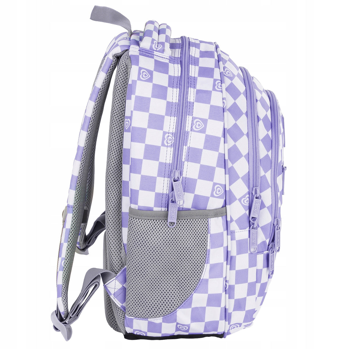 SCHOOL BACKPACK YOUTH CHESSBOARD PURPLE BACKUP 26L SATCHEL Brand Back Up