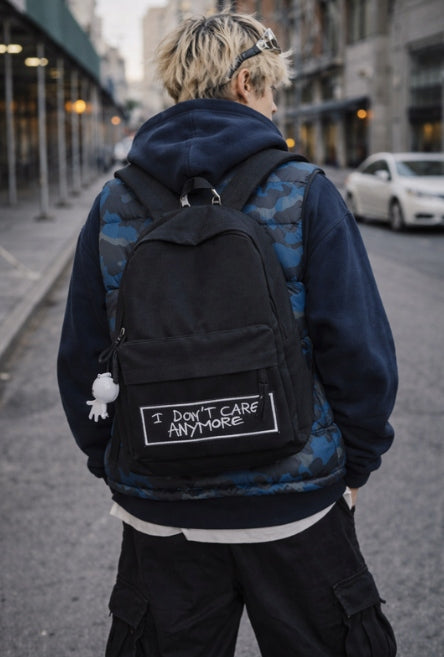 SCHOOL BACKPACK YOUTH CITY FOR SCHOOL TO WORK LIGHT ROOMY BLACK Brand Imiti