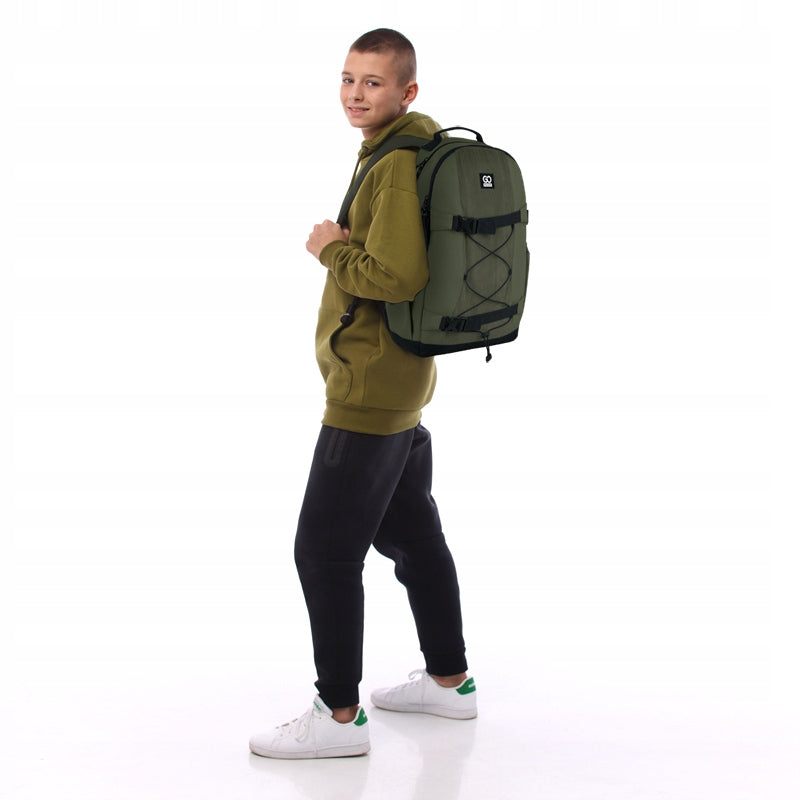 SCHOOL BACKPACK YOUTH GREEN WITH DRAWSTRING GoPack EAN (GTIN) 4063276198792
