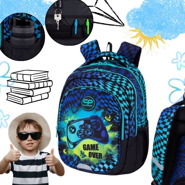 SCHOOL BACKPACK YOUTH MULTI-CHAMBER COOLPACK UNISEX URBAN SATCHEL