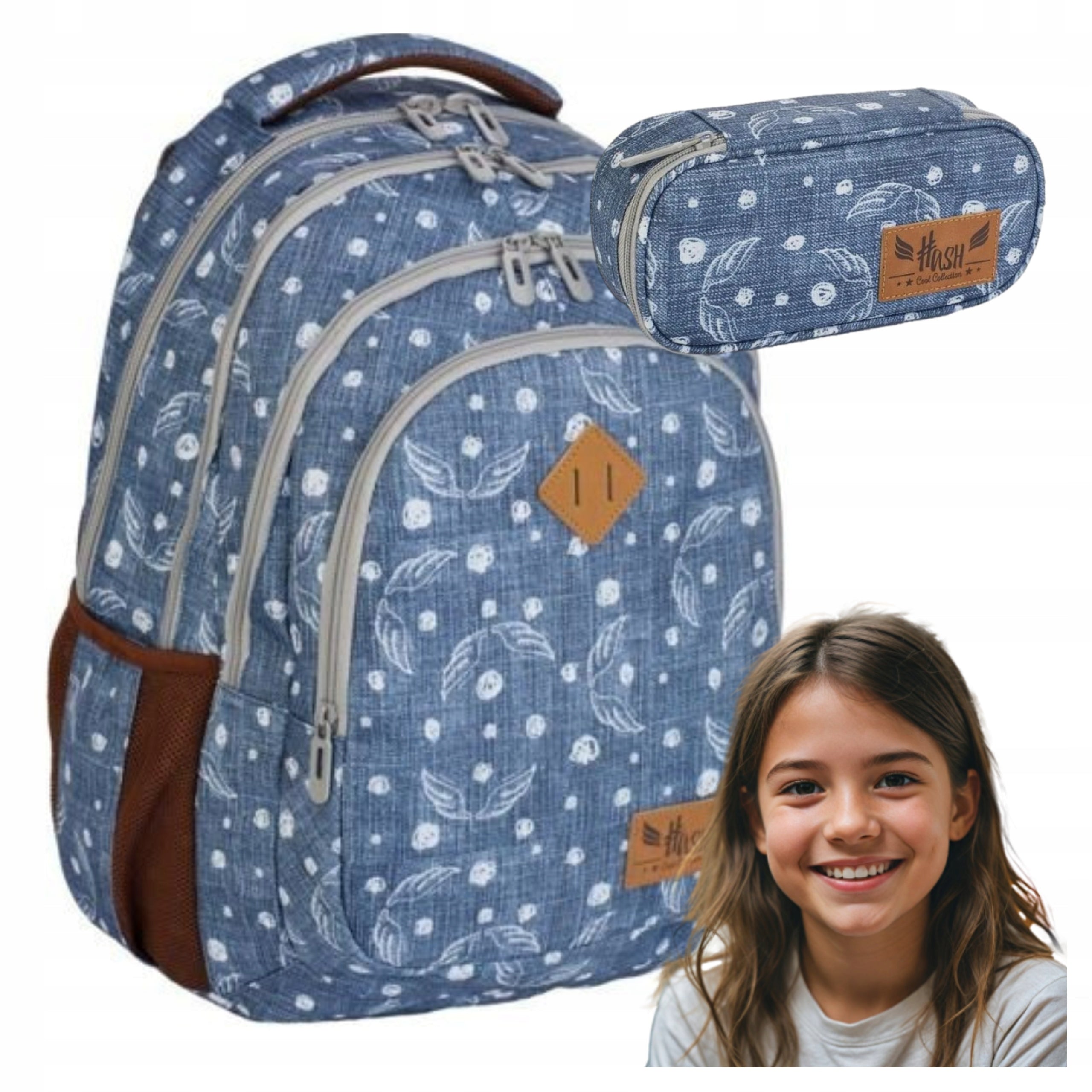 SCHOOL BACKPACK YOUTH PENCIL CASE SET CLASS 4 5 6 ASTRA