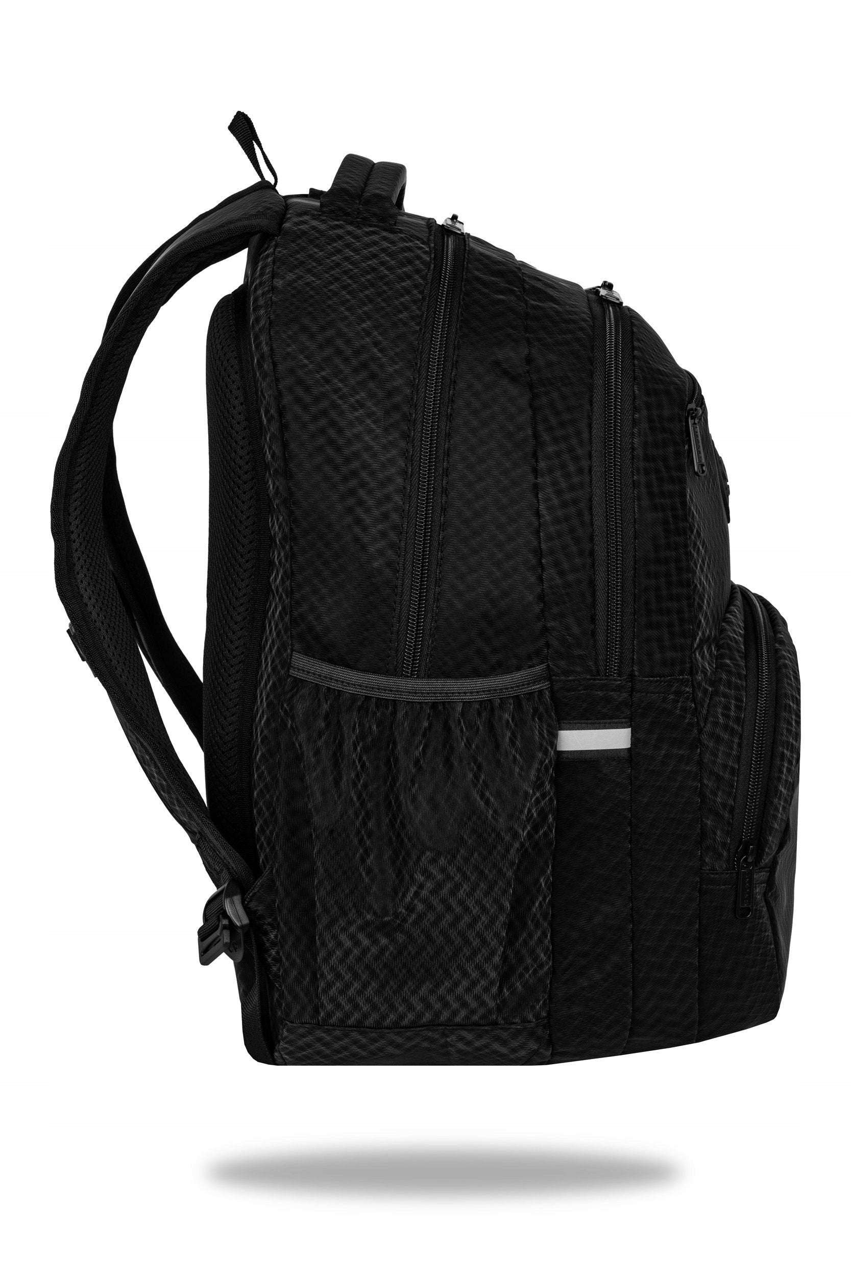 SCHOOL BACKPACK YOUTH PICK TRACE HERRINGBONE COOLPACK 3D THREE-DIMENSIONAL BLACK Manufacturer code F099820