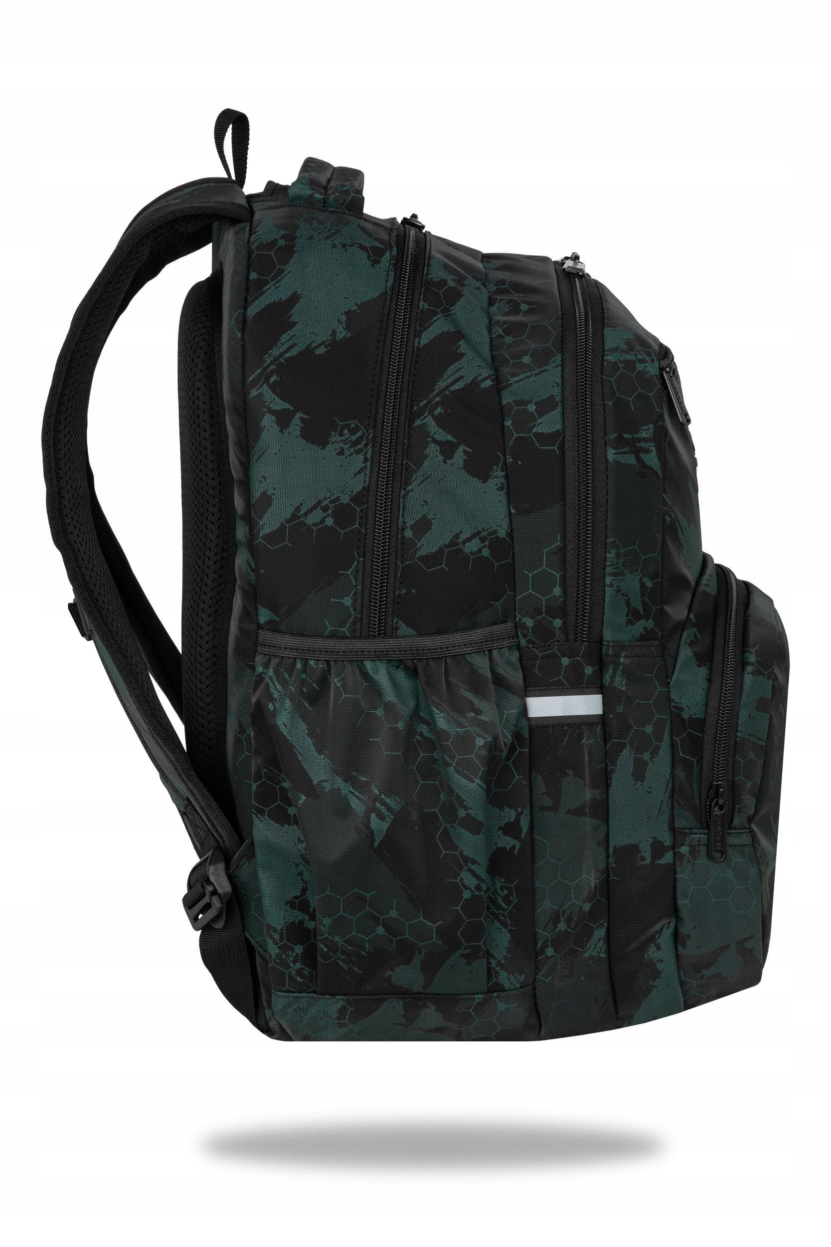 SCHOOL BACKPACK YOUTH PICK TRACE TECHNIC GREEN COOLPACK HEXAGON Manufacturer code F099835