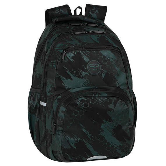 SCHOOL BACKPACK YOUTH PICK TRACE TECHNIC GREEN COOLPACK HEXAGON Packaging status original