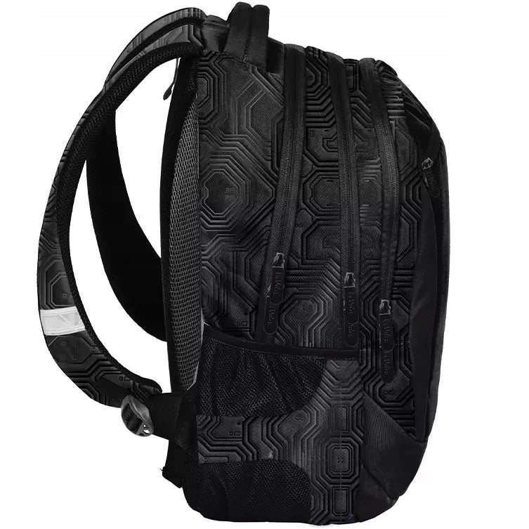 SCHOOL BACKPACK YOUTH SATCHEL BLACK CYBERHACK Brand BeUniq