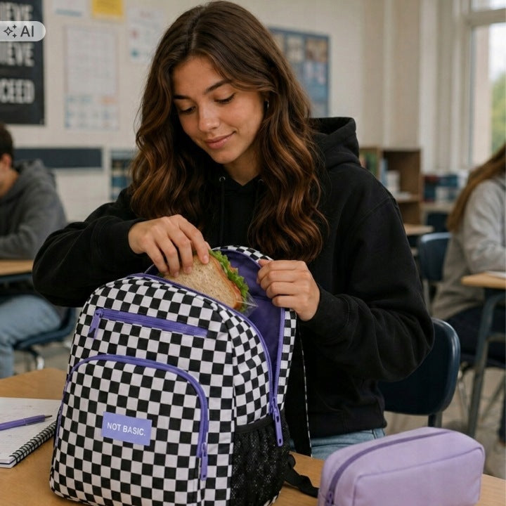 SCHOOL BACKPACK YOUTH SATCHEL CAPACIOUS CHESSBOARD FOR SCHOOL CLASS 4-6 Brand no brand