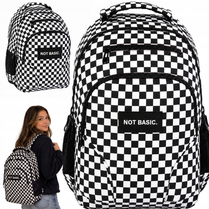SCHOOL BACKPACK YOUTH SATCHEL CAPACIOUS CHESSBOARD FOR SCHOOL CLASS 4-6