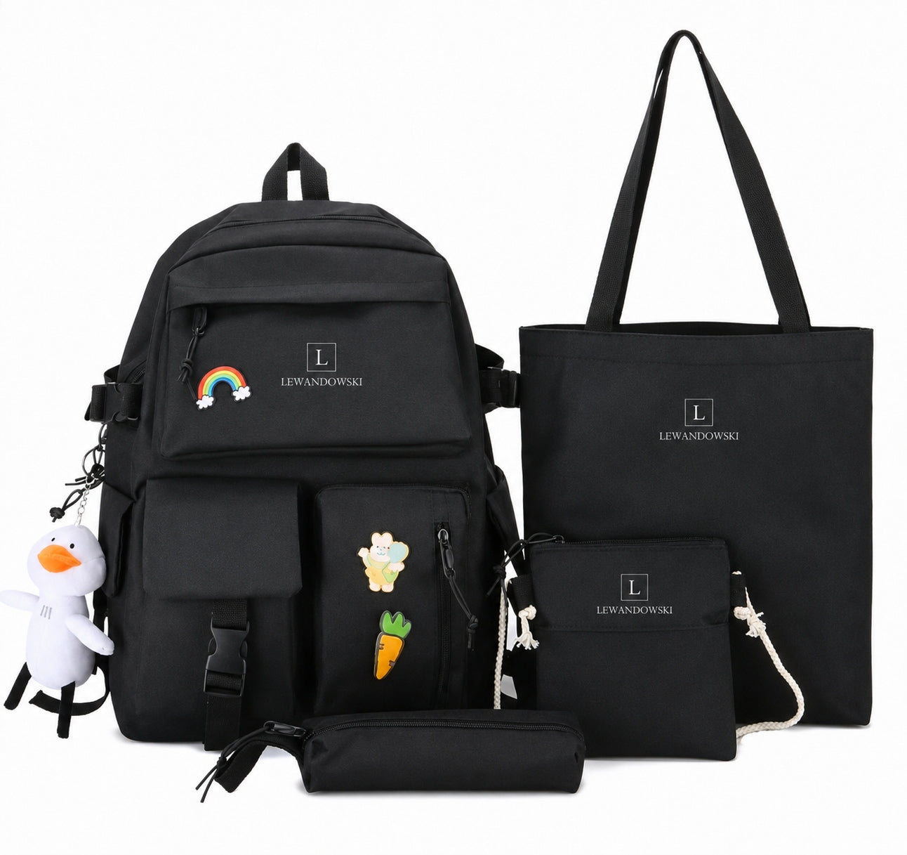 SCHOOL BACKPACK YOUTH SATCHEL FOR GIRLS LARGE SET FOR SCHOOL